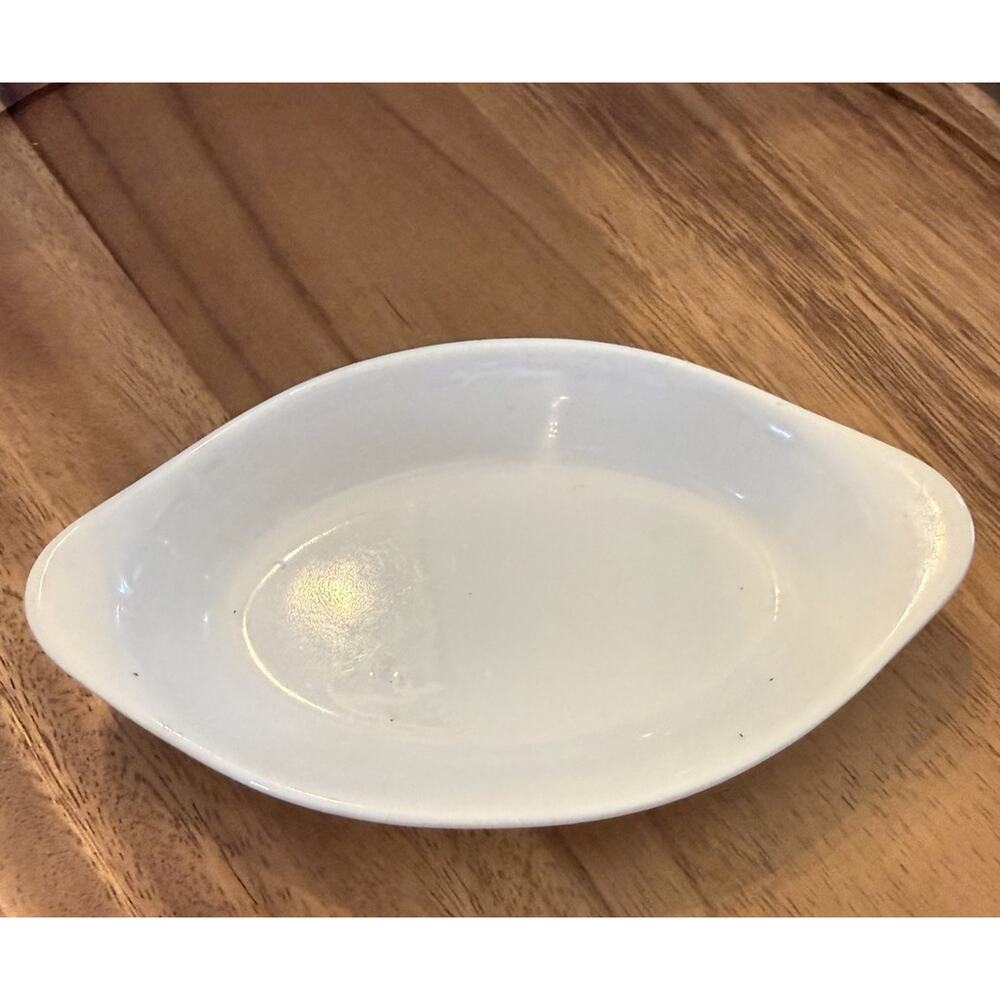 Vintage Oval Ironstone Niagara China Small Oval Serve Dish Restaurant Ware 6.5”